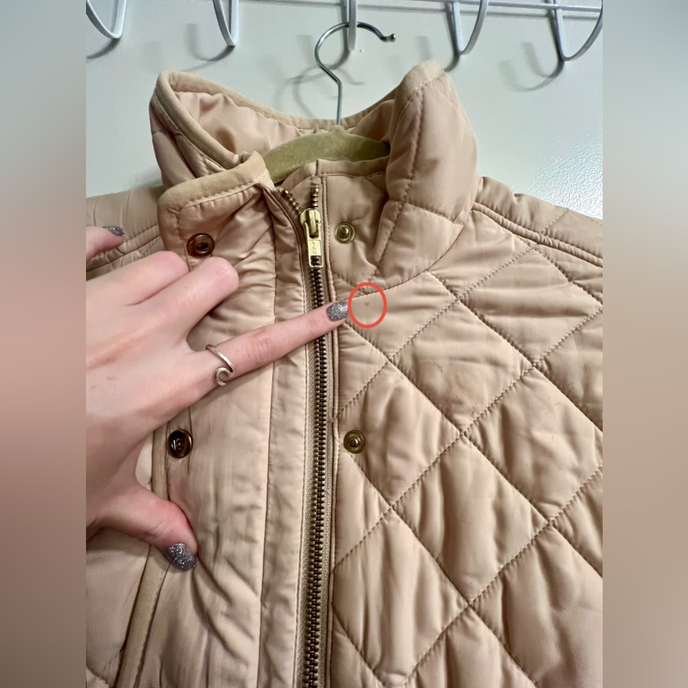 J. Crew | Women’s Beige Quilted Puffer Coat - Picture 6 of 14